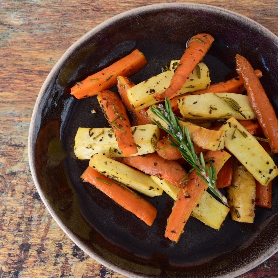 Honey-Glazed Parsnips and Carrots